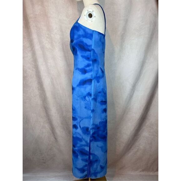 Vintage 1990s XL Blue Semi Formal Gown Prom Plus Size  Celestial - Picture 4 of 8